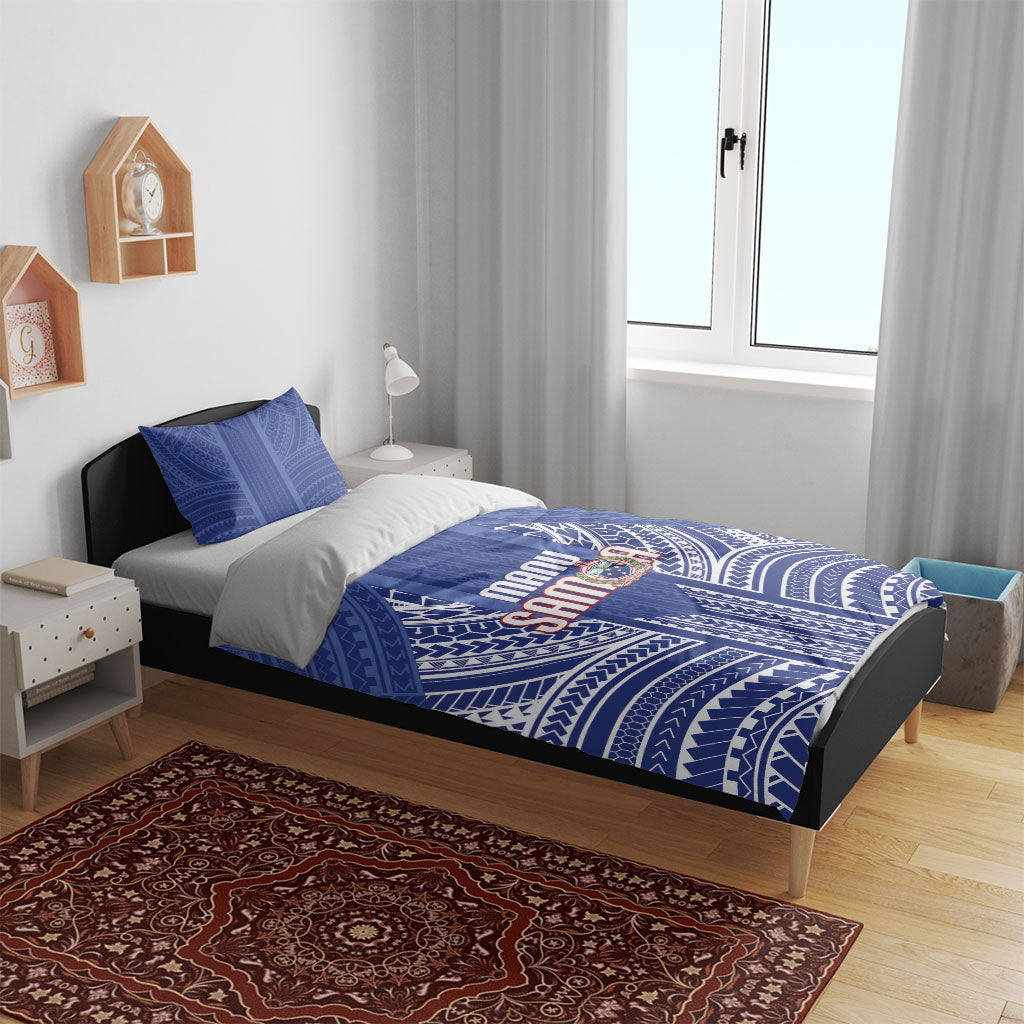 Manu Samoa Rugby 2026 Bedding Set Samoan Pattern