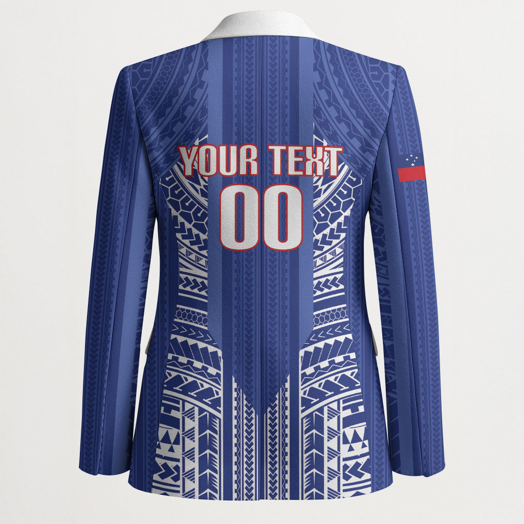 Custom Manu Samoa Rugby 2026 Blazer Samoan Pattern