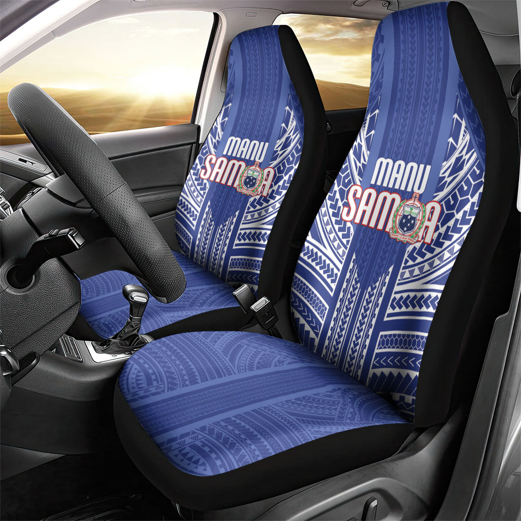 Manu Samoa Rugby 2026 Car Seat Cover Samoan Pattern
