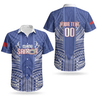 Custom Manu Samoa Rugby 2026 Couples Matching Off Shoulder Maxi Dress and Hawaiian Shirt Samoan Pattern