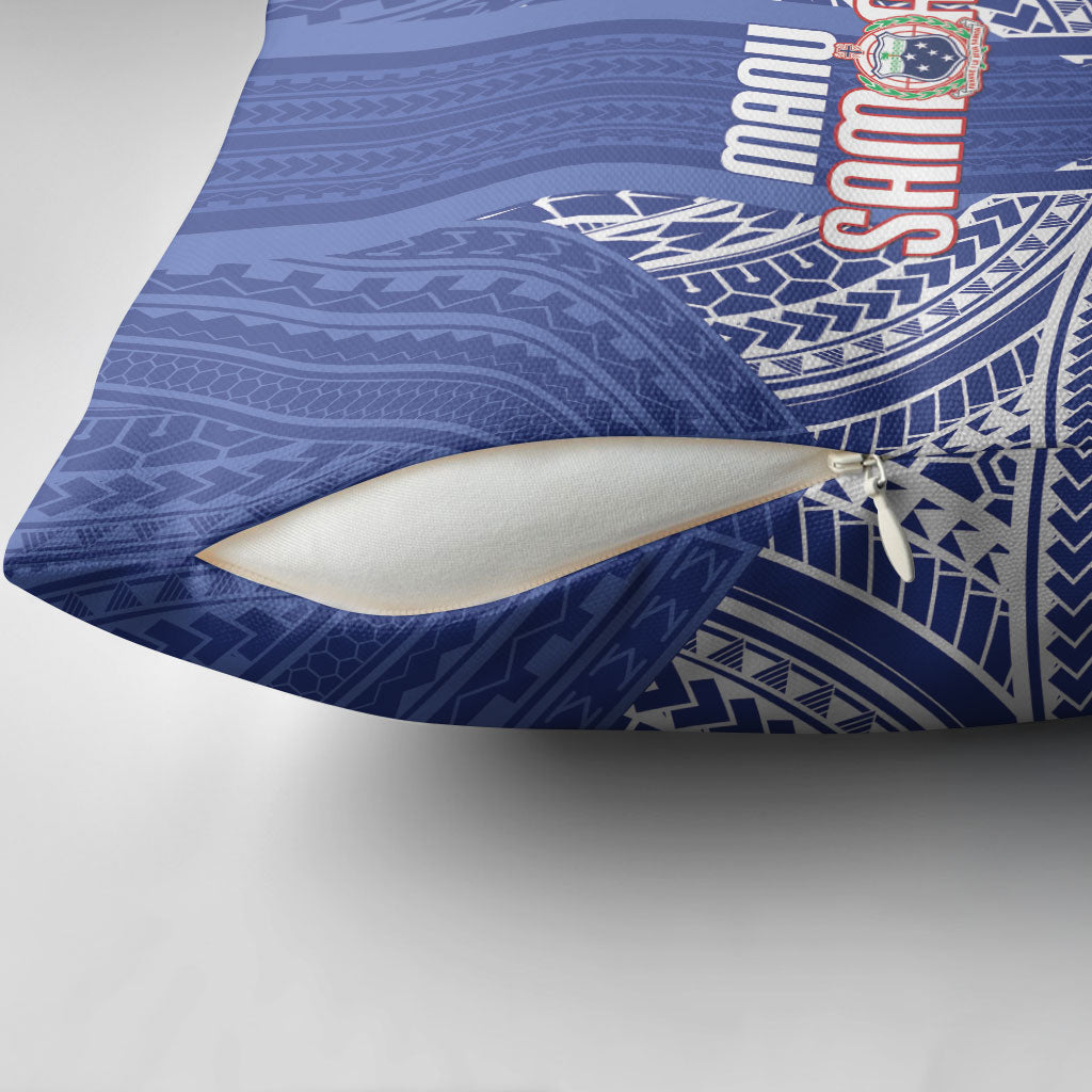 Manu Samoa Rugby 2026 Pillow Cover Samoan Pattern
