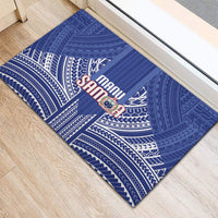 Manu Samoa Rugby 2026 Rubber Doormat Samoan Pattern