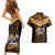 Papua New Guinea Rugby Couples Matching Short Sleeve Bodycon Dress and Hawaiian Shirt Lae Snax Tigers PNG Polynesian Pattern LT14 - Polynesian Pride