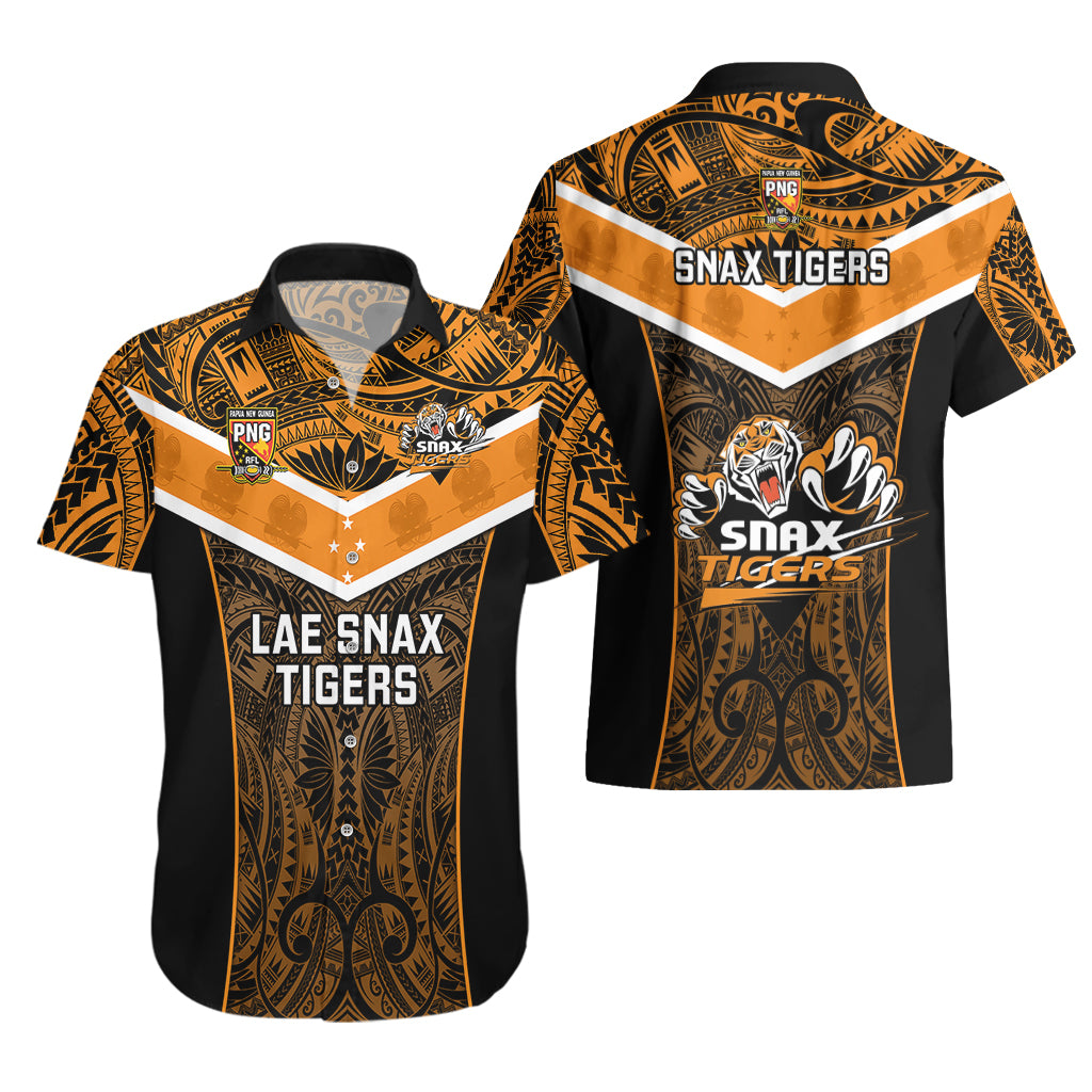 Papua New Guinea Rugby Hawaiian Shirt Lae Snax Tigers PNG Polynesian Pattern LT14 - Polynesian Pride