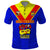 Papua New Guinea Rugby Polo Shirt Hela Wigmen PNG Polynesian Pattern LT14 Blue - Polynesian Pride