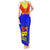 Papua New Guinea Rugby Tank Maxi Dress Hela Wigmen PNG Polynesian Pattern LT14 Women Blue - Polynesian Pride