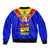 Custom Papua New Guinea Rugby Bomber Jacket Hela Wigmen PNG Polynesian Pattern LT14 - Polynesian Pride