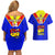 Custom Papua New Guinea Rugby Couples Matching Off Shoulder Short Dress and Hawaiian Shirt Hela Wigmen PNG Polynesian Pattern LT14 - Polynesian Pride