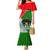 Papua New Guinea Rugby Mermaid Dress Rabaul Gurias PNG Polynesian Pattern LT14 Women Green - Polynesian Pride