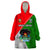 Custom Papua New Guinea Rugby Wearable Blanket Hoodie Rabaul Gurias PNG Polynesian Pattern LT14 One Size Green - Polynesian Pride