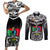 Papua New Guinea Rugby Couples Matching Short Sleeve Bodycon Dress and Long Sleeve Button Shirts Mendi Muruks PNG Polynesian Pattern LT14 Black - Polynesian Pride
