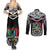 Papua New Guinea Rugby Couples Matching Summer Maxi Dress and Long Sleeve Button Shirts Mendi Muruks PNG Polynesian Pattern LT14 - Polynesian Pride