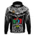 Papua New Guinea Rugby Hoodie Mendi Muruks PNG Polynesian Pattern LT14 Black - Polynesian Pride