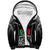 Papua New Guinea Rugby Sherpa Hoodie Mendi Muruks PNG Polynesian Pattern LT14 Unisex Black - Polynesian Pride