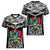 Papua New Guinea Rugby Women V Neck T Shirt Mendi Muruks PNG Polynesian Pattern LT14 - Polynesian Pride