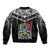 Custom Papua New Guinea Rugby Bomber Jacket Mendi Muruks PNG Polynesian Pattern LT14 - Polynesian Pride