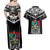Custom Papua New Guinea Rugby Couples Matching Off Shoulder Maxi Dress and Hawaiian Shirt Mendi Muruks PNG Polynesian Pattern LT14 - Polynesian Pride
