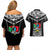 Custom Papua New Guinea Rugby Couples Matching Off Shoulder Short Dress and Hawaiian Shirt Mendi Muruks PNG Polynesian Pattern LT14 - Polynesian Pride