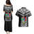 Custom Papua New Guinea Rugby Couples Matching Puletasi Dress and Hawaiian Shirt Mendi Muruks PNG Polynesian Pattern LT14 - Polynesian Pride