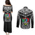 Custom Papua New Guinea Rugby Couples Matching Puletasi Dress and Long Sleeve Button Shirts Mendi Muruks PNG Polynesian Pattern LT14 - Polynesian Pride