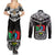Custom Papua New Guinea Rugby Couples Matching Summer Maxi Dress and Long Sleeve Button Shirts Mendi Muruks PNG Polynesian Pattern LT14 - Polynesian Pride