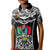 Custom Papua New Guinea Rugby Kid Polo Shirt Mendi Muruks PNG Polynesian Pattern LT14 Kid Black - Polynesian Pride