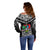 Custom Papua New Guinea Rugby Off Shoulder Sweater Mendi Muruks PNG Polynesian Pattern LT14 - Polynesian Pride