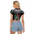 Custom Papua New Guinea Rugby Raglan Cropped T Shirt Mendi Muruks PNG Polynesian Pattern LT14 - Polynesian Pride