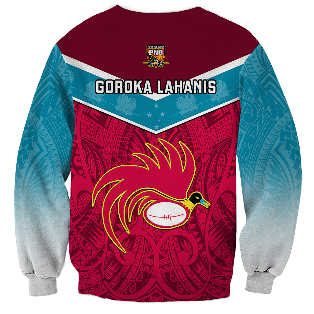 Papua New Guinea Rugby Sweatshirt Goroka Lahanis PNG Polynesian Pattern LT14 - Polynesian Pride