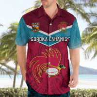 Custom Papua New Guinea Rugby Hawaiian Shirt Goroka Lahanis PNG Polynesian Pattern LT14 - Polynesian Pride