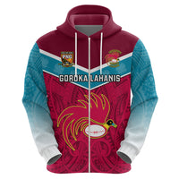 Custom Papua New Guinea Rugby Hoodie Goroka Lahanis PNG Polynesian Pattern LT14 - Polynesian Pride
