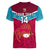 Custom Papua New Guinea Rugby Women V Neck T Shirt Goroka Lahanis PNG Polynesian Pattern LT14 - Polynesian Pride