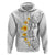 White Tropical Plumeria With Galaxy Polynesian Art Hoodie