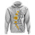 White Tropical Plumeria With Galaxy Polynesian Art Zip Hoodie