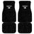 New Zealand Silver Fern Rugby Custom Car Mats Maori Koru Go Black Fern - Polynesian Pride