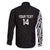 New Zealand Silver Fern Rugby Custom Family Matching Long Sleeve Bodycon Dress and Hawaiian Shirt Maori Koru Go Black Fern - Polynesian Pride