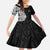New Zealand Silver Fern Rugby Custom Family Matching Short Sleeve Bodycon Dress and Hawaiian Shirt Maori Koru Go Black Fern - Polynesian Pride