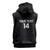 New Zealand Silver Fern Rugby Custom Sleeveless Zip Hoodie Maori Koru Go Black Fern - Polynesian Pride