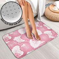 Pink Aloha Hawaii Bathroom Set Monstera Hibiscus Plumeria Seamless Vibes - Polynesian Pride