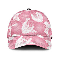 Pink Aloha Hawaii Classic Cap Monstera Hibiscus Plumeria Seamless Vibes - Polynesian Pride