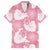 Pink Aloha Hawaii Family Matching Long Sleeve Bodycon Dress and Hawaiian Shirt Monstera Hibiscus Plumeria Seamless Vibes - Polynesian Pride