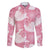 Pink Aloha Hawaii Family Matching Long Sleeve Bodycon Dress and Hawaiian Shirt Monstera Hibiscus Plumeria Seamless Vibes - Polynesian Pride