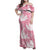 Pink Aloha Hawaii Family Matching Off Shoulder Maxi Dress and Hawaiian Shirt Monstera Hibiscus Plumeria Seamless Vibes - Polynesian Pride