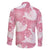 Pink Aloha Hawaii Family Matching Tank Maxi Dress and Hawaiian Shirt Monstera Hibiscus Plumeria Seamless Vibes - Polynesian Pride