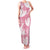 Pink Aloha Hawaii Family Matching Tank Maxi Dress and Hawaiian Shirt Monstera Hibiscus Plumeria Seamless Vibes - Polynesian Pride