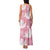 Pink Aloha Hawaii Family Matching Tank Maxi Dress and Hawaiian Shirt Monstera Hibiscus Plumeria Seamless Vibes - Polynesian Pride