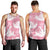 Pink Aloha Hawaii Men Tank Top Monstera Hibiscus Plumeria Seamless Vibes - Polynesian Pride