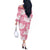 Pink Aloha Hawaii Off The Shoulder Long Sleeve Dress Monstera Hibiscus Plumeria Seamless Vibes - Polynesian Pride