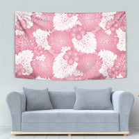 Pink Aloha Hawaii Tapestry Monstera Hibiscus Plumeria Seamless Vibes - Polynesian Pride