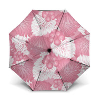 Pink Aloha Hawaii Umbrella Monstera Hibiscus Plumeria Seamless Vibes - Polynesian Pride